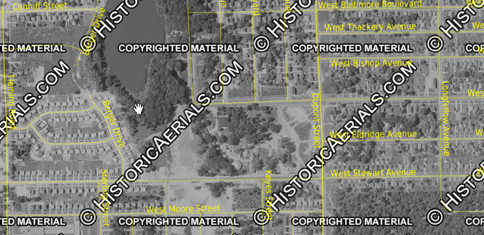 Flint Park (Flint Amusement Park) - Old Aerial
